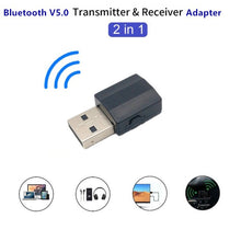 Load image into Gallery viewer, BT600 USB Wireless Audio 2 in 1 Bluetooth 5.0 Receiver &amp; Transmitter Adapter