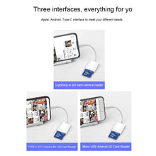Load image into Gallery viewer, NK105 8 Pin to SD Card Camera Reader Adapter, Compatible with IOS 9.1 and Above Systems