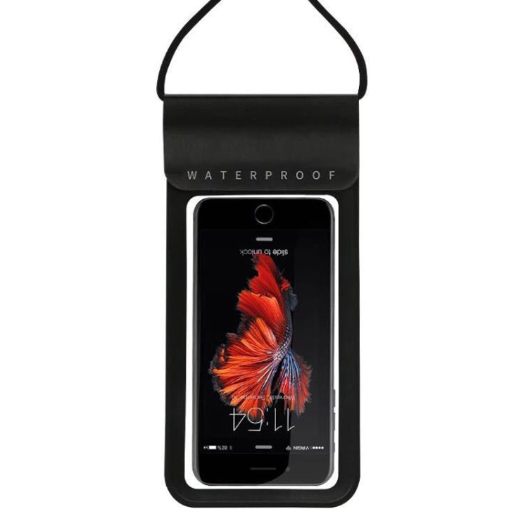 Outdoor Diving Swimming Mobile Phone Touch Screen Waterproof Bag for Below 5 Inch Mobile Phone