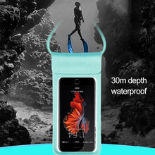 Load image into Gallery viewer, Outdoor Diving Swimming Mobile Phone Touch Screen Waterproof Bag for Below 5 Inch Mobile Phone