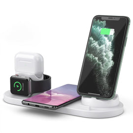6 in 1 10W Qi Standard Wireless Charger Stand