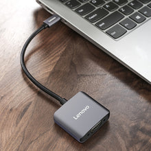 Load image into Gallery viewer, Original Lenovo C02 USB-C / Type-C to HDMI + VGA Converter