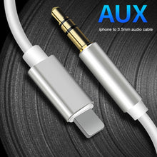 Load image into Gallery viewer, 8 Pin to 3.5mm AUX Audio Adapter Cable, Length: 1m