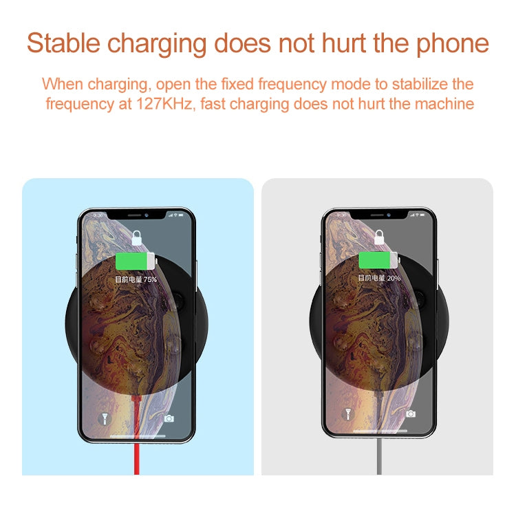 10W Portable Suction Cup Mobile Phone Fast Charging Wireless Charger, Length: 1.5m