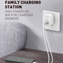 Load image into Gallery viewer, LDNIO A201 2.4A Dual USB Charging Head Travel Direct Charge Mobile Phone Adapter Charger With Micro USB Data Cable, Micro USB
