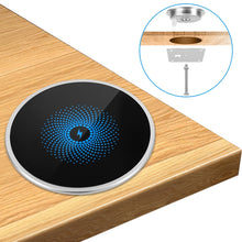 Load image into Gallery viewer, S50 15W Ultra-thin Desktop Embedded Wireless Charger embedded