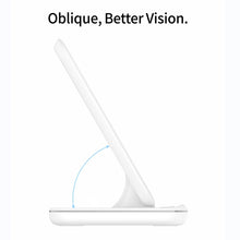 Load image into Gallery viewer, Z5A QI Vertical Magnetic Wireless Charger for Mobile Phones &amp; Apple Watches &amp; AirPods / Samsung Galaxy Buds / Huawei Free Buds, with Touch Ring Light