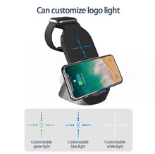 Load image into Gallery viewer, H18 3 in 1 Quick Wireless Charger for iPhone, Apple Watch, AirPods and other Android Smart Phones