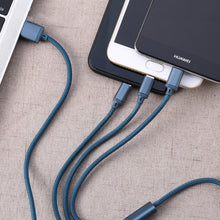 Load image into Gallery viewer, REMAX RC-131TH 1m 2.8A 3 in 1 USB to 8 Pin &amp; USB-C / Type-C &amp; Micro USB Charging Cable