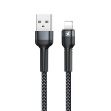 Load image into Gallery viewer, REMAX RC-124i 1m 2.4A USB to 8 Pin Aluminum Alloy Braid Fast Charging Data Cable for iPhone, iPad