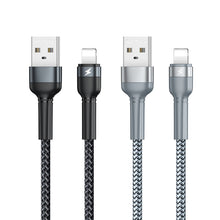 Load image into Gallery viewer, REMAX RC-124i 1m 2.4A USB to 8 Pin Aluminum Alloy Braid Fast Charging Data Cable for iPhone, iPad
