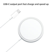 Load image into Gallery viewer, OJD-63 15W Aluminum Alloy Style Round Magsafe Magnetic Wireless Charger