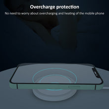 Load image into Gallery viewer, OJD-63 15W Aluminum Alloy Style Round Magsafe Magnetic Wireless Charger