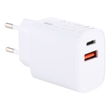 Load image into Gallery viewer, T085 20W USB + Type-C Fast Charging Travel Power Adapter, EU Plug