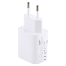 Load image into Gallery viewer, T085 20W USB + Type-C Fast Charging Travel Power Adapter, EU Plug