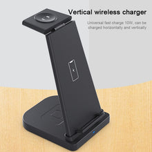 Load image into Gallery viewer, HQ-UD21 3 in 1 Folding Mobile Phone Watch Multi-Function Charging Stand Wireless Charger for iPhones &amp; Apple Watch &amp; Airpods