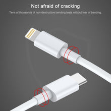 Load image into Gallery viewer, AWEI CL-68 3A Type-C / USB-C to 8 Pin PD Fast Charging Data Cable, Length: 1m