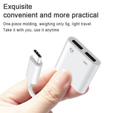 Load image into Gallery viewer, FT_AC42 2 in 1 18W PD USB-C / Type-C Male to USB-C / Type-C Audio + USB-C / Type-C Charging Female Audio Adapter