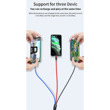 Load image into Gallery viewer, 40W 5A USB to Micro USB + USB-C / Type-C + 8 Pin Fast Charging Data Cable, Cable Length: 1.2m