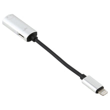 Load image into Gallery viewer, 2 in 1 8 Pin Male to Dual 8 Pin Female Charging and Listening to Music Audio Earphone Adapter, Compatible with All IOS Systems