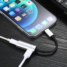 Load image into Gallery viewer, 2 in 1 8 Pin Male to Dual 8 Pin Female Charging and Listening to Music Audio Earphone Adapter, Compatible with All IOS Systems