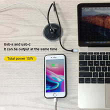 Load image into Gallery viewer, KP-ZMC Embedded Desktop Wireless Charger with PD+USB Interface Cable Length: 1.2m