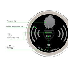Load image into Gallery viewer, KP-ZMC Embedded Desktop Wireless Charger with PD+USB Interface Cable Length: 1.2m