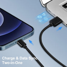 Load image into Gallery viewer, LZ-728 2 in 1 18W QC 3.0 USB Interface Travel Charger + USB to 8 Pin Data Cable Set, EU Plug, Cable Length: 1m