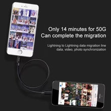 Load image into Gallery viewer, 8 Pin to 8 Pin Data Migration Cable, Support Charging, Cable Length: 30cm