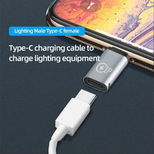 Load image into Gallery viewer, 8 Pin Male to USB-C / Type-C Female Charging Adapter, Support Data Transmission, 8 Pin Male