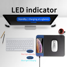 Load image into Gallery viewer, OJD-36 QI Standard 10W Lighting Wireless Charger Rubber Mouse Pad, Size: 26.2 x 19.8 x 0.65cm