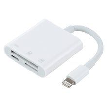 Load image into Gallery viewer, NK-101Y Pro 8 Pin to 8 Pin + SD + TF Port 3 in 1 Camera Reader Adapter