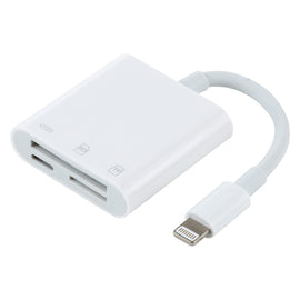 NK-101Y Pro 8 Pin to 8 Pin + SD + TF Port 3 in 1 Camera Reader Adapter