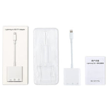 Load image into Gallery viewer, NK-101Y Pro 8 Pin to 8 Pin + SD + TF Port 3 in 1 Camera Reader Adapter