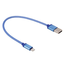 Load image into Gallery viewer, 1m Net Style Metal Head 8 Pin to USB Data / Charger Cable