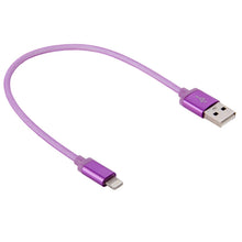 Load image into Gallery viewer, 1m Net Style Metal Head 8 Pin to USB Data / Charger Cable