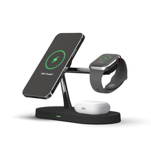 Load image into Gallery viewer, T268 5 in 1 15W Multi-function Magnetic Wireless Charger for iPhone 12 Series &amp; Apple Watchs &amp; AirPods 1 / 2 / Pro, with LED Light