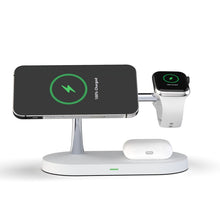 Load image into Gallery viewer, T268 5 in 1 15W Multi-function Magnetic Wireless Charger for iPhone 12 Series &amp; Apple Watchs &amp; AirPods 1 / 2 / Pro, with LED Light