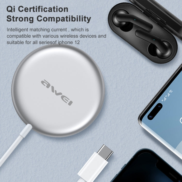 awei W10 15W MagSafe Magnetic Wireless Charger