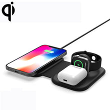 Load image into Gallery viewer, F20 3 in 1 15W Multi-function Magnetic Folding Wireless Charger for iPhone Series &amp; Apple Watches &amp; AirPods