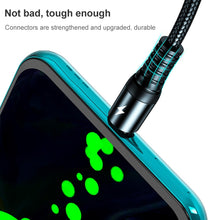 Load image into Gallery viewer, K061 1.2m 5A 3 in 1 USB to 8 Pin + USB-C / Type-C + Micro USB Round Fast Charging Data Cable