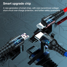 Load image into Gallery viewer, K061 1.2m 5A 3 in 1 USB to 8 Pin + USB-C / Type-C + Micro USB Round Fast Charging Data Cable