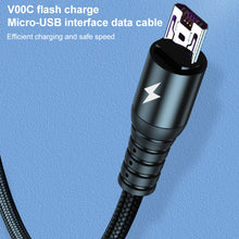 Load image into Gallery viewer, K061 1.2m 5A 3 in 1 USB to 8 Pin + USB-C / Type-C + Micro USB Round Fast Charging Data Cable