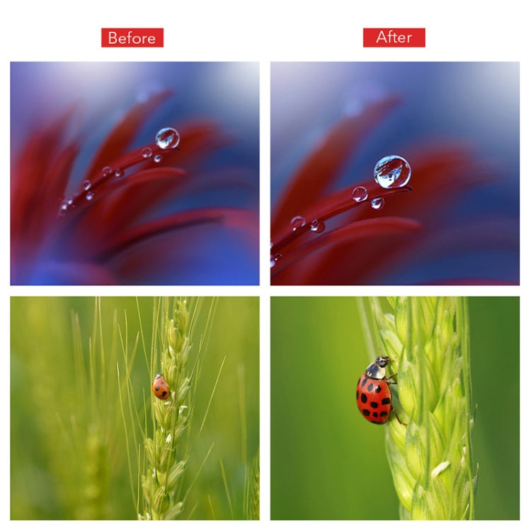 APEXEL APL-HB10X Macro Lens Telephoto Clip + Star Light Filter + CPL Phone Lens Kit