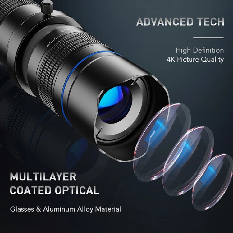 APEXEL APL-20-40XJJ04 20-40X HD External Dual-adjustment Zoom Telescope Universal Telephoto Phone Lens