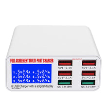 Load image into Gallery viewer, WLX-896+ 6 In 1 Multi-function Smart Digital Display USB Charger, WLX-896+(AU Plug), WLX-896+(EU Plug), WLX-896+(UK Plug), WLX-896+(US Plug)