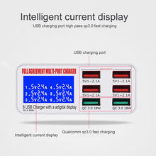 Load image into Gallery viewer, WLX-896+ 6 In 1 Multi-function Smart Digital Display USB Charger, WLX-896+(AU Plug), WLX-896+(EU Plug), WLX-896+(UK Plug), WLX-896+(US Plug)