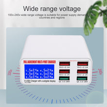 Load image into Gallery viewer, WLX-896+ 6 In 1 Multi-function Smart Digital Display USB Charger, WLX-896+(AU Plug), WLX-896+(EU Plug), WLX-896+(UK Plug), WLX-896+(US Plug)