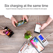 Load image into Gallery viewer, WLX-896+ 6 In 1 Multi-function Smart Digital Display USB Charger, WLX-896+(AU Plug), WLX-896+(EU Plug), WLX-896+(UK Plug), WLX-896+(US Plug)