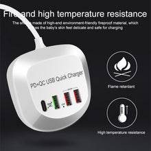 Load image into Gallery viewer, WLX-T3P 4 In 1 PD + QC Multi-function Smart Fast Charging USB Charger, WLX-T3P US Plug, WLX-T3P AU Plug, WLX-T3P EU Plug, WLX-T3P UK Plug